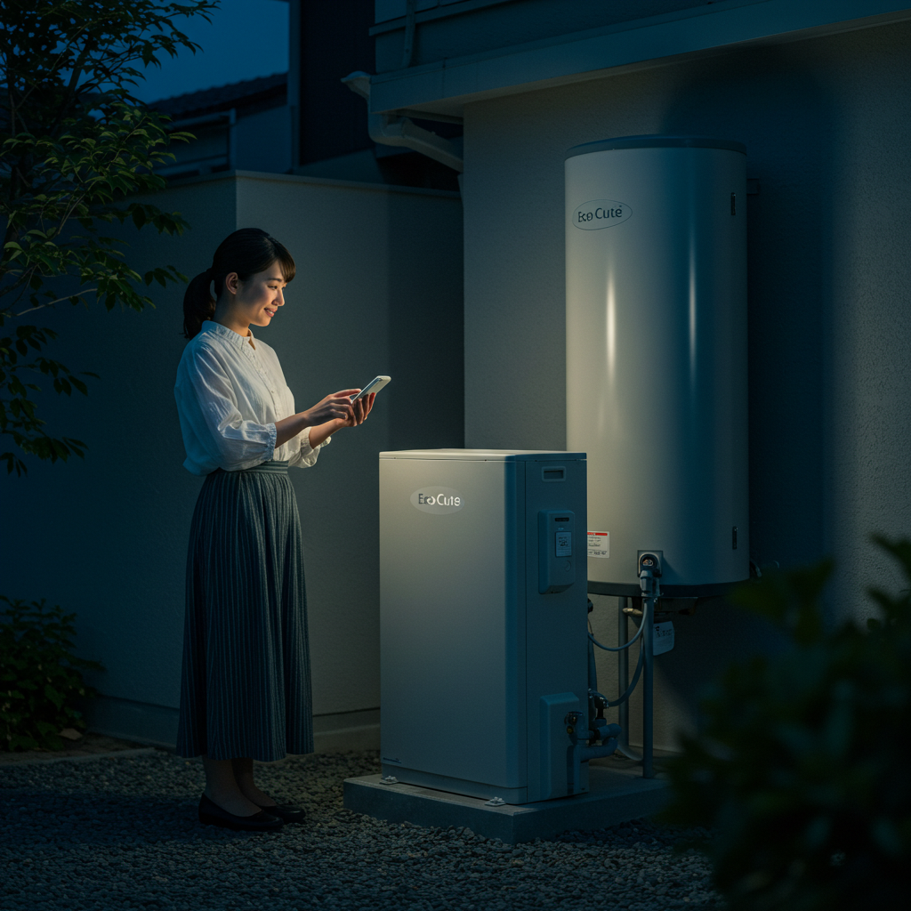 給湯温度設定と学習運転