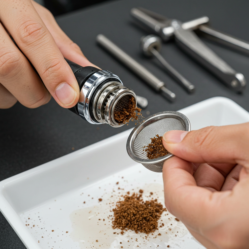 ストレーナー清掃と確認