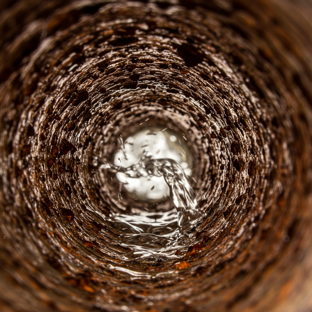 配管サビで起きる変色