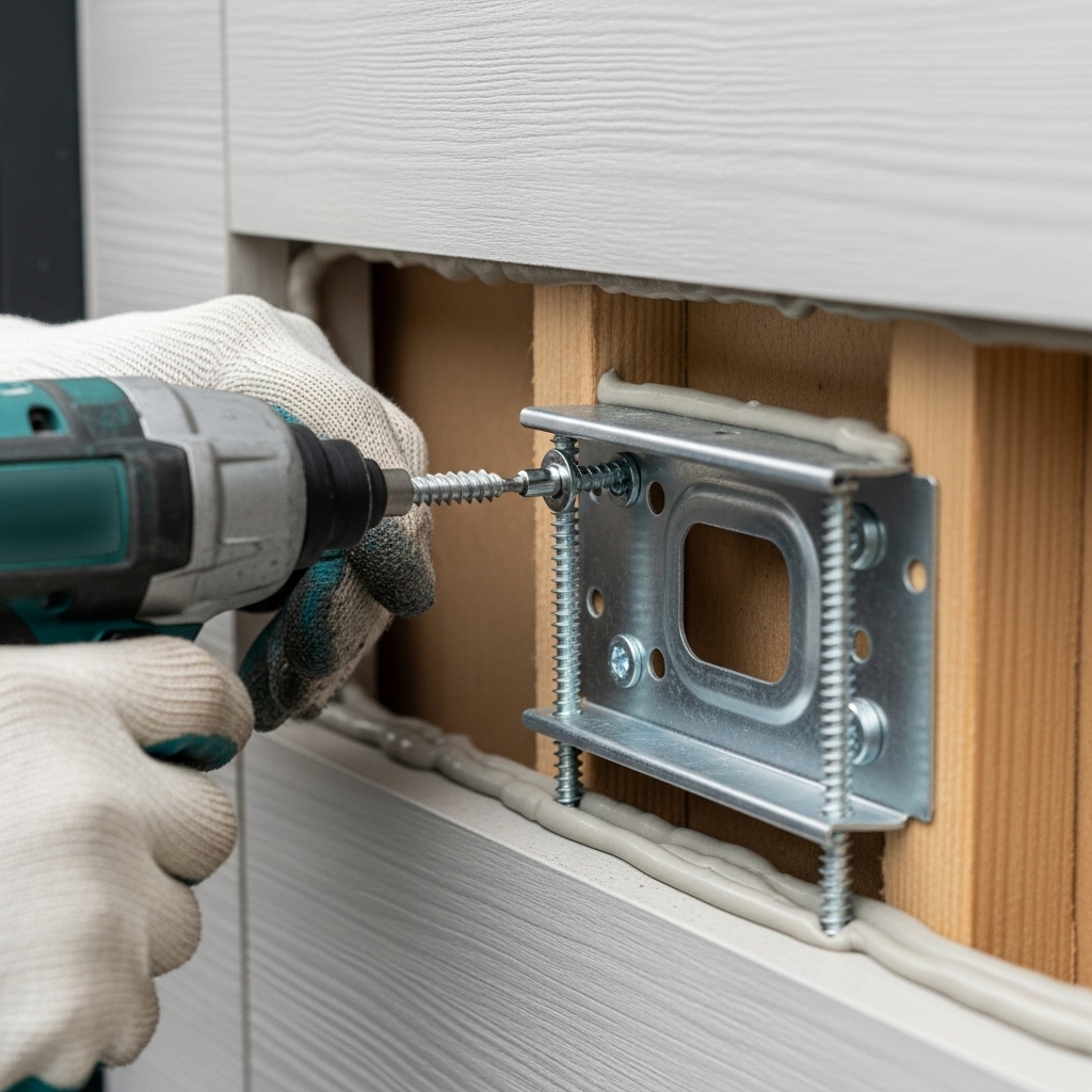 サイディング壁の固定方法