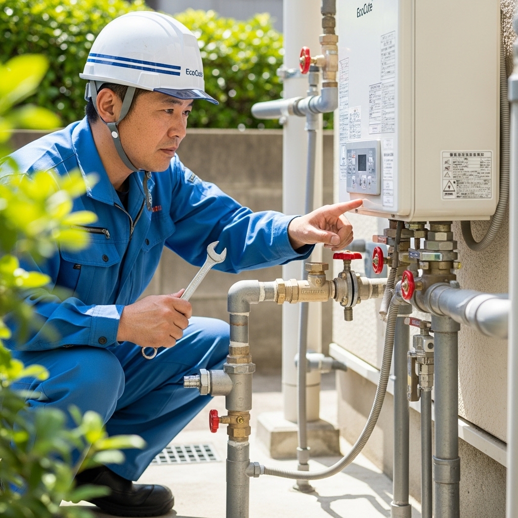水圧低下や配管詰まりの確認