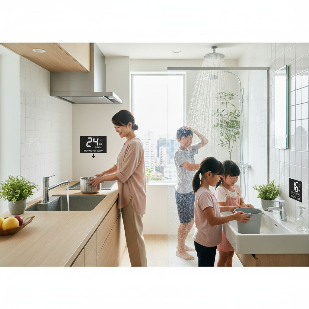 給湯能力（号数）の違いと比較に関する画像