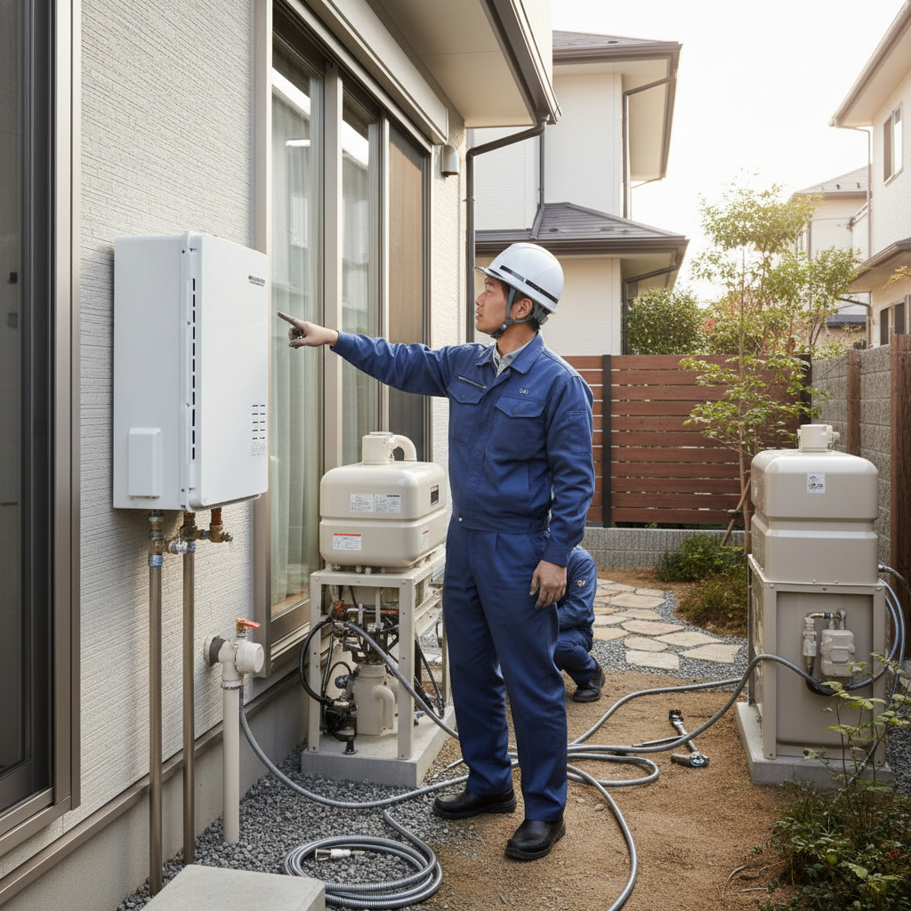 石油給湯器からガス給湯器への交換費用に関する画像