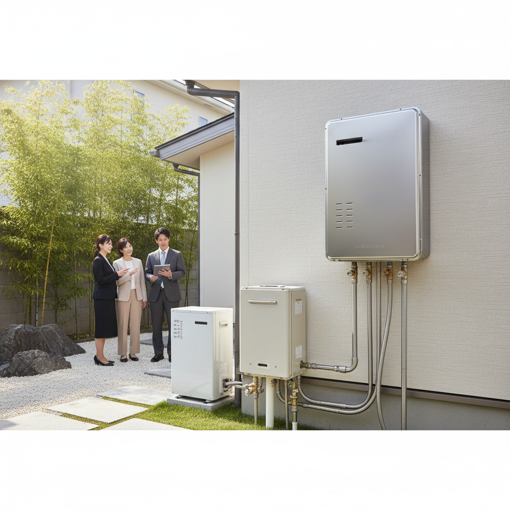 給湯器本体の種類と価格帯に関する画像