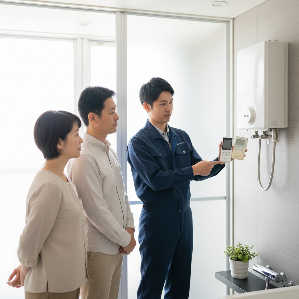 給湯器リモコン交換を業者に依頼するメリット・デメリットに関する画像