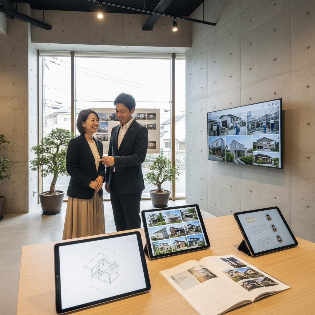 施工実績と口コミ・評判を確認するに関する画像