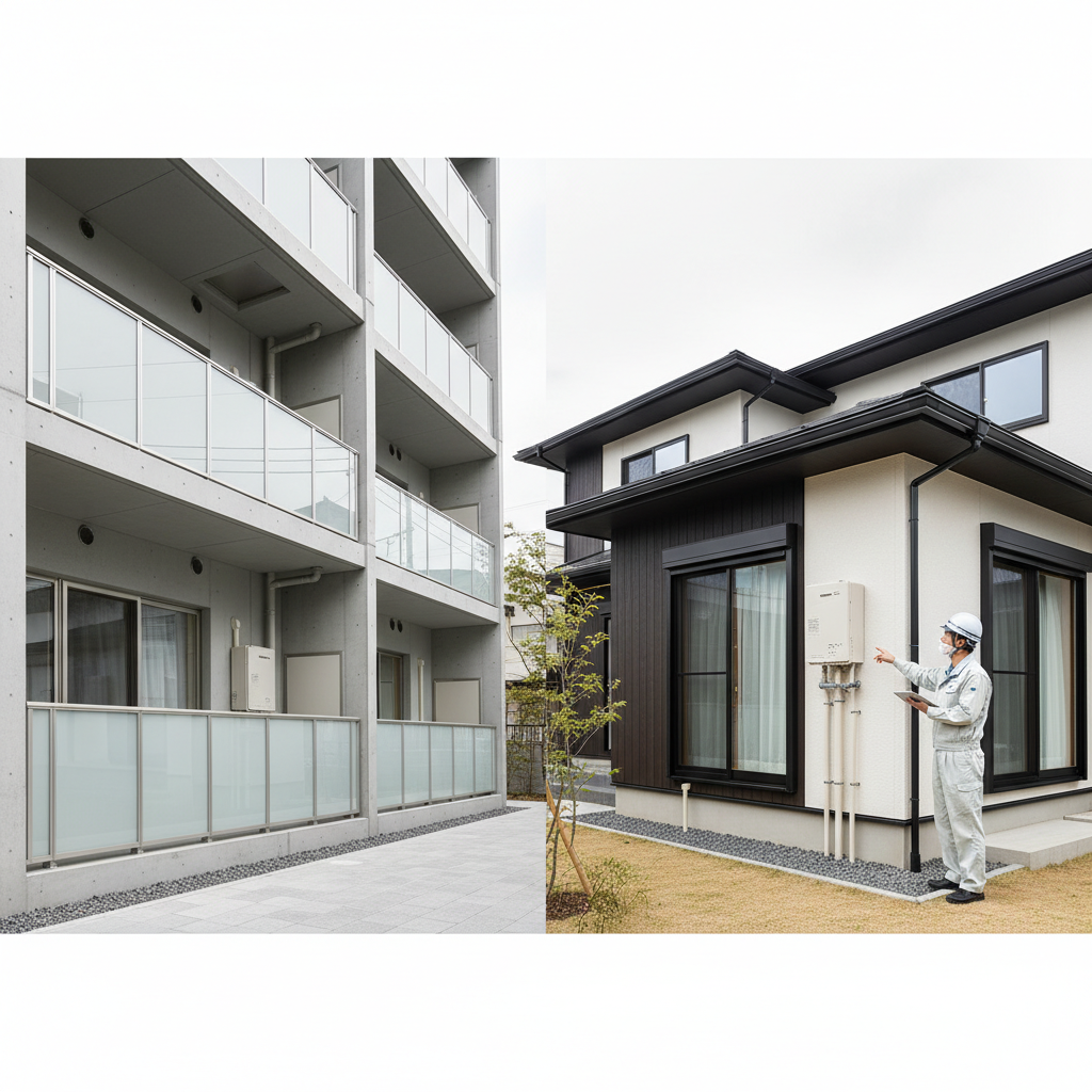 【住居別】給湯器交換の費用相場（戸建て・マンション）に関する画像