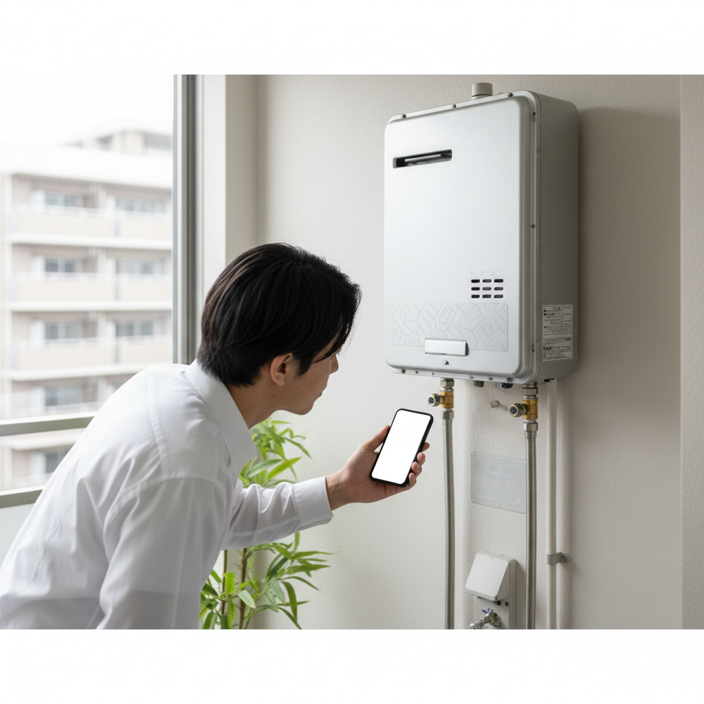 給湯器の使用年数を確認する方法に関する画像