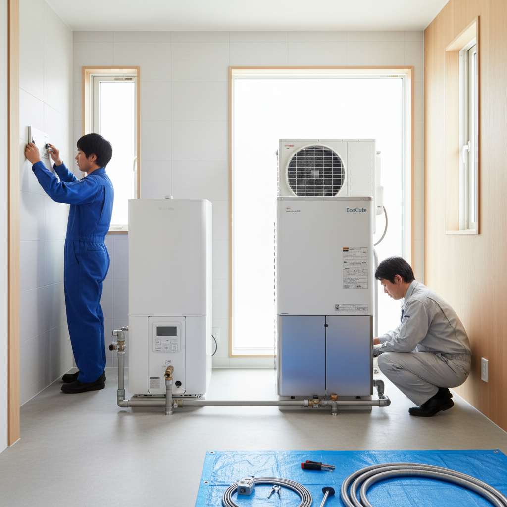 オール電化住宅での電気温水器交換に関する画像