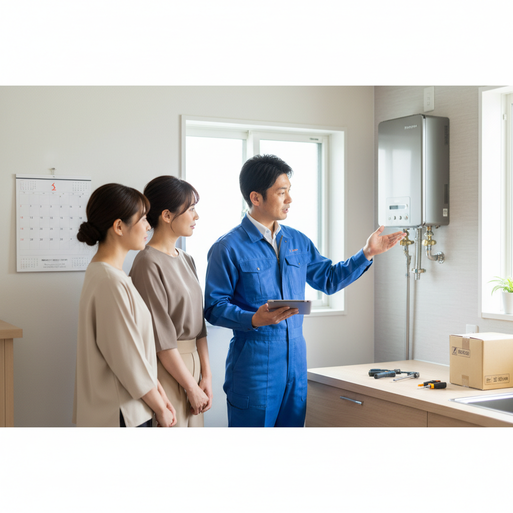 給湯器の交換工事までどれくらい待つべき？に関する画像