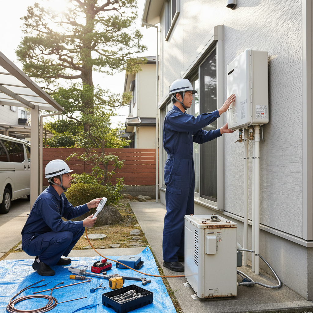 標準的な交換工事費の内訳に関する画像