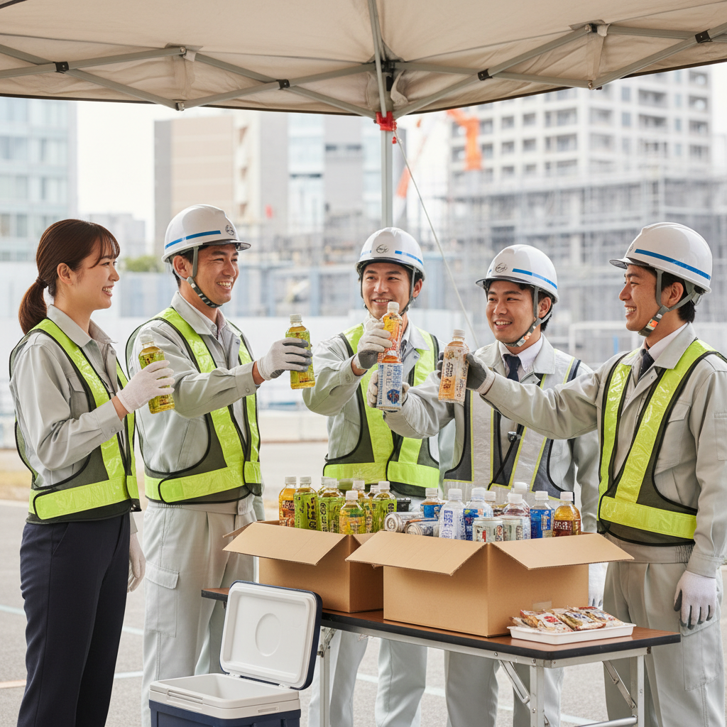 作業員が喜ぶ差し入れの具体例に関する画像