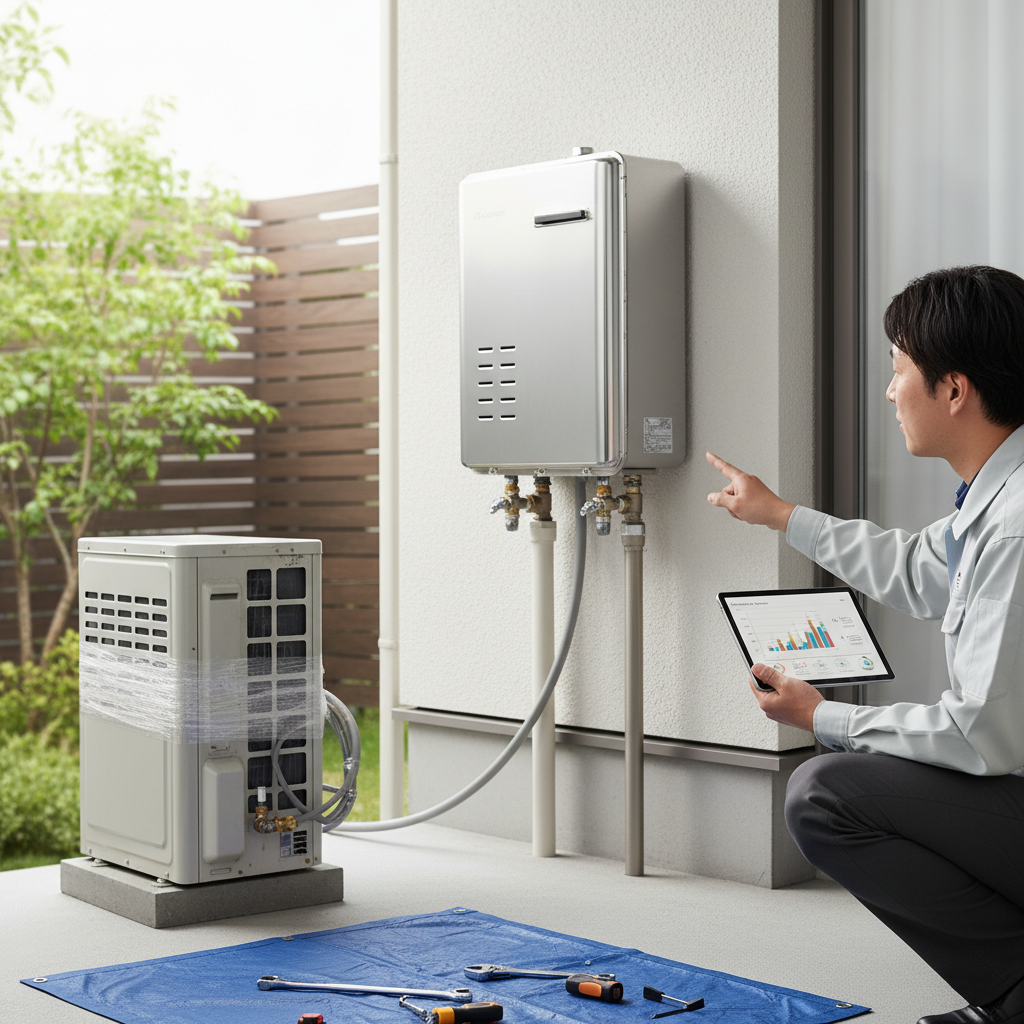 給湯器交換の総費用内訳と相場に関する画像