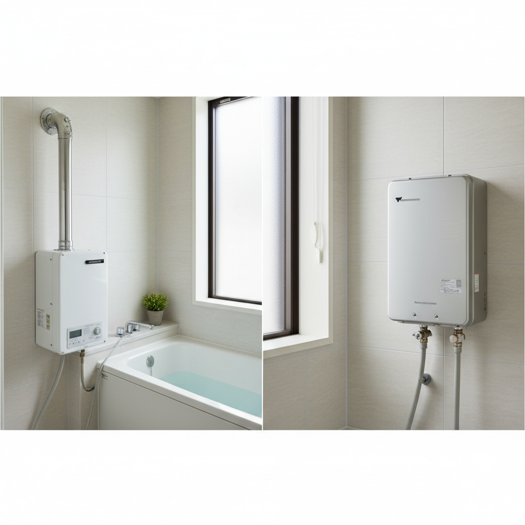 バランス釜と給湯器の違いを徹底解説に関する画像