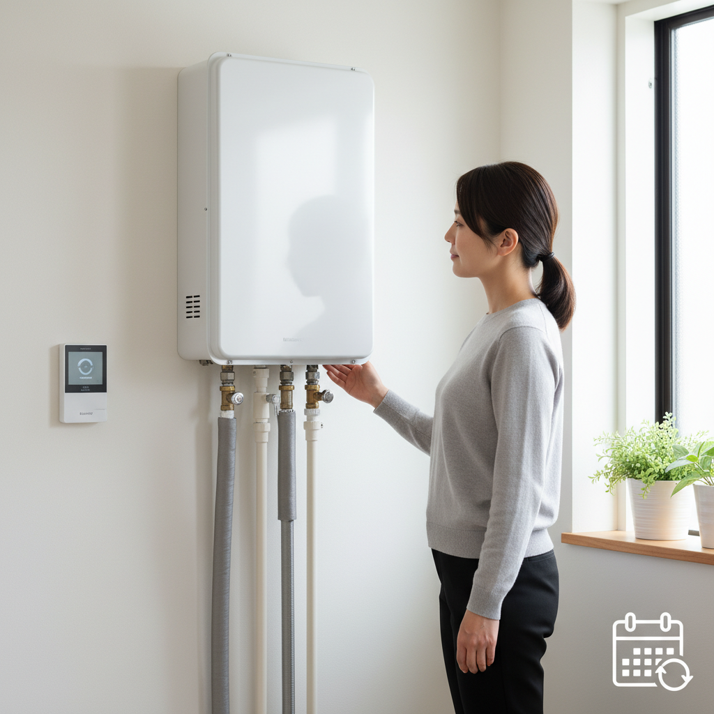 ガス給湯器の一般的な寿命と交換時期に関する画像