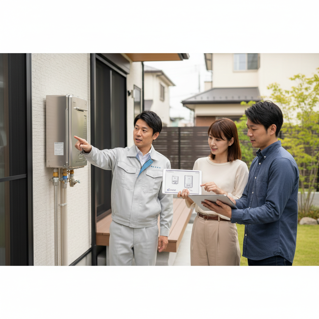 ノーリツなどメーカー指定業者と一般的な業者に関する画像