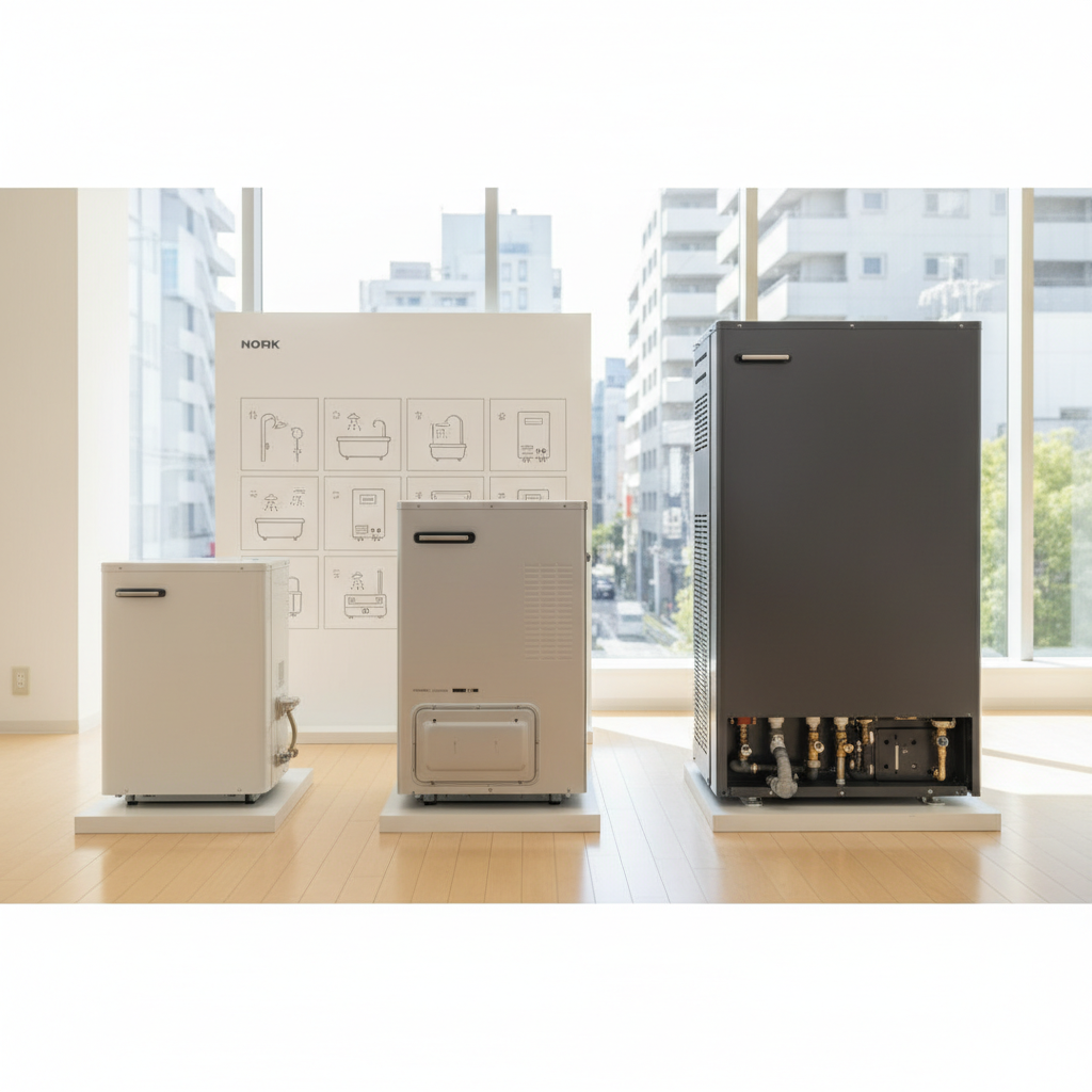 給湯器本体の価格は号数や機能で変動に関する画像