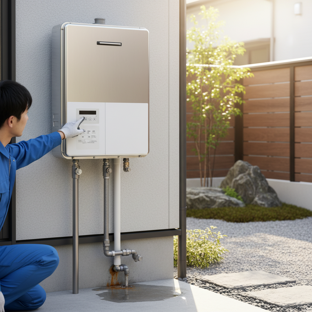 給湯器の平均寿命と交換サインに関する画像