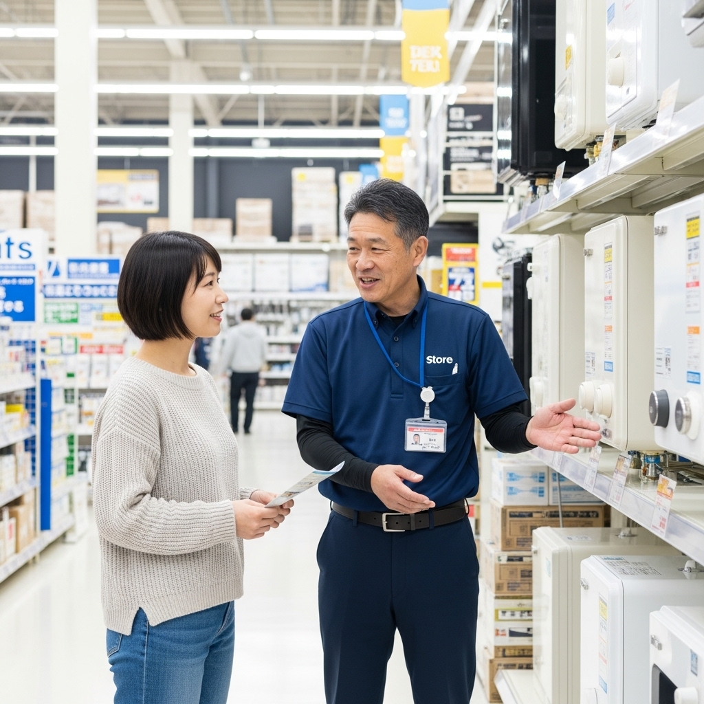 給湯器交換におけるホームセンターの注意点に関する画像