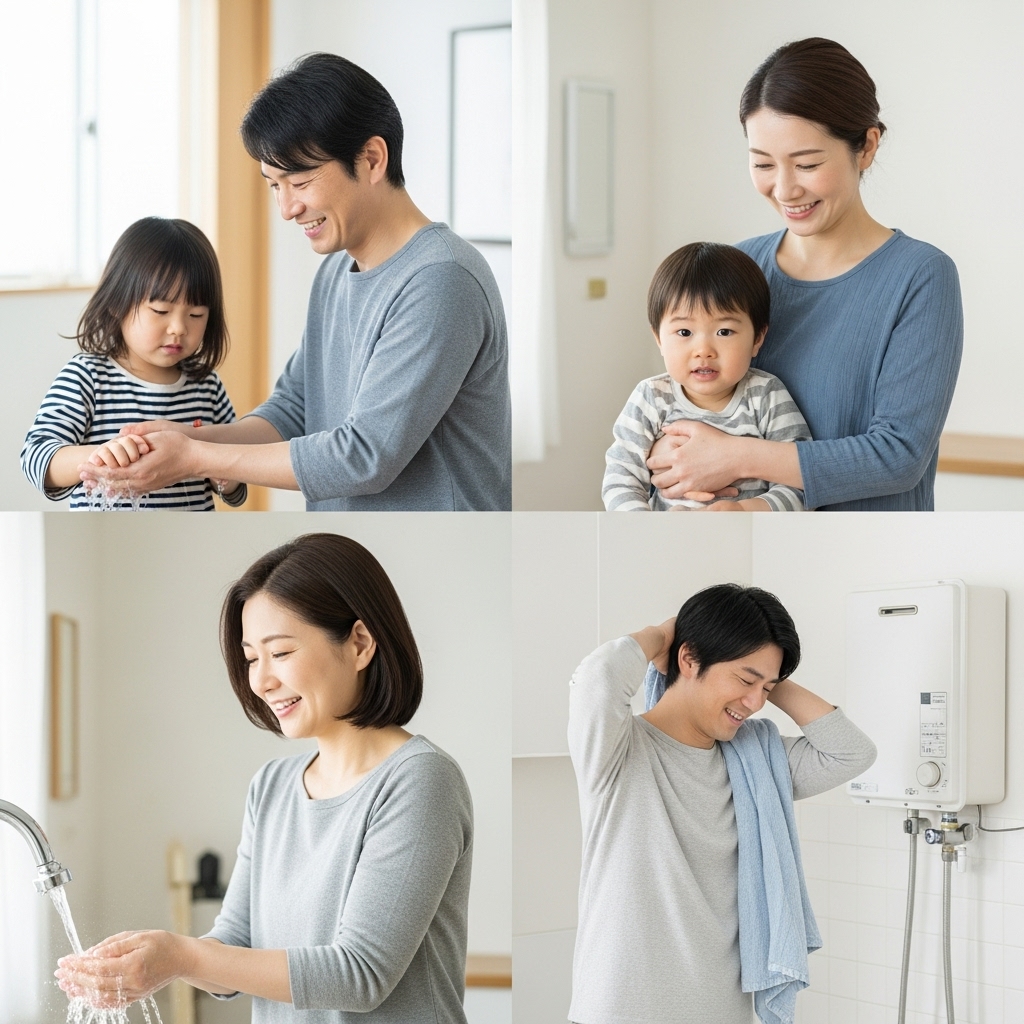 お湯切れの心配は基本的に不要に関する画像