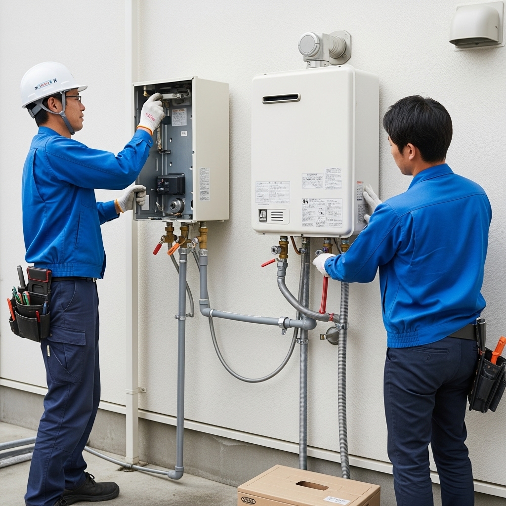 【住居別】戸建て・マンション・アパートでの給湯器交換の流れに関する画像