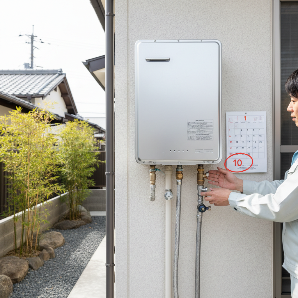 給湯器の一般的な寿命は何年？10年が一つの目安に関する画像