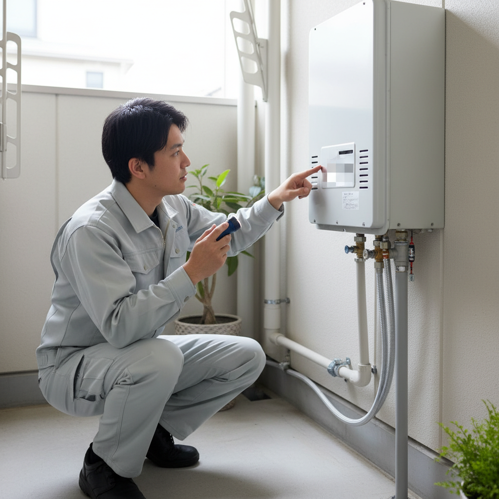 給湯器の年数を確認する方法【製造年月日ラベルの見方】に関する画像