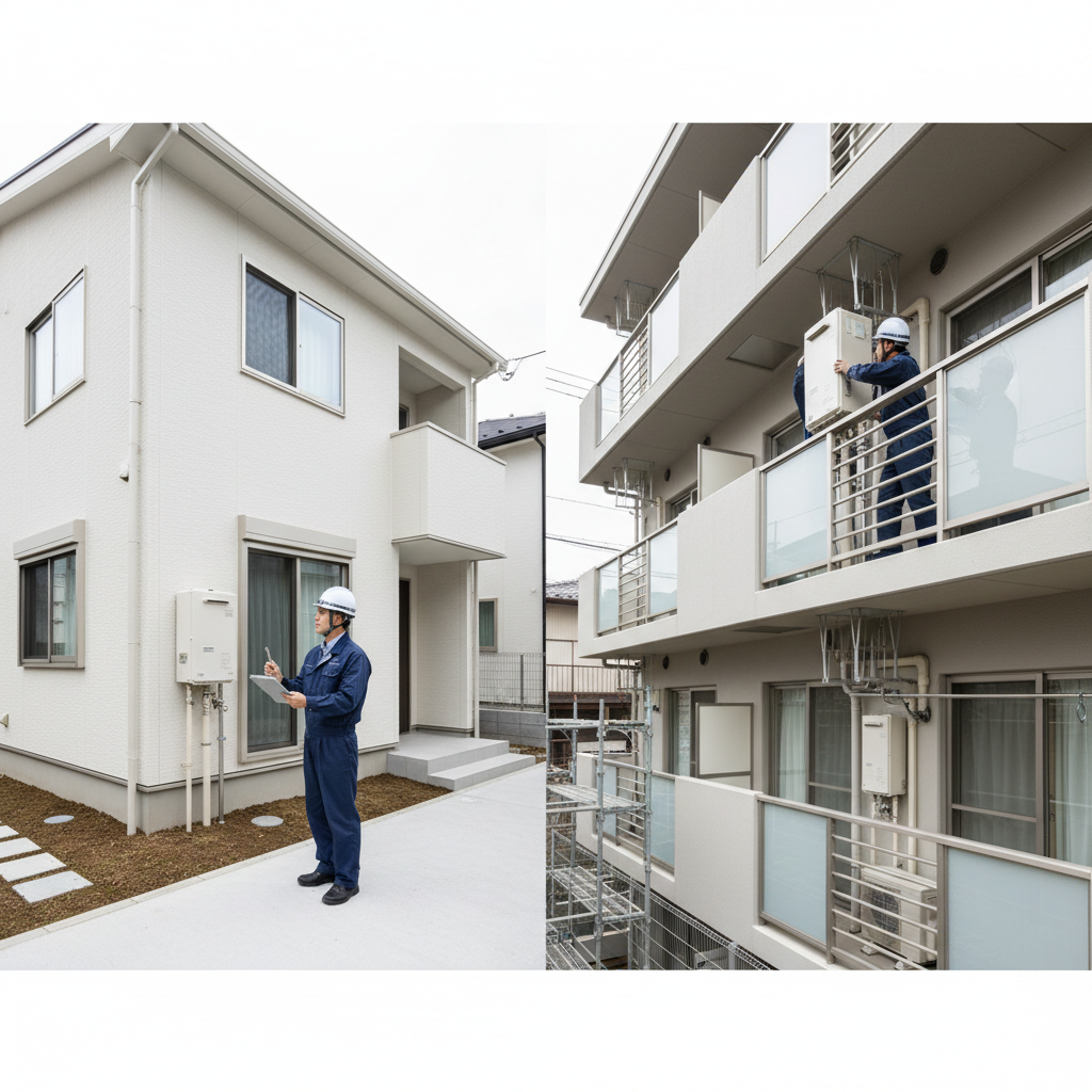 戸建てと集合住宅での費用差に関する画像