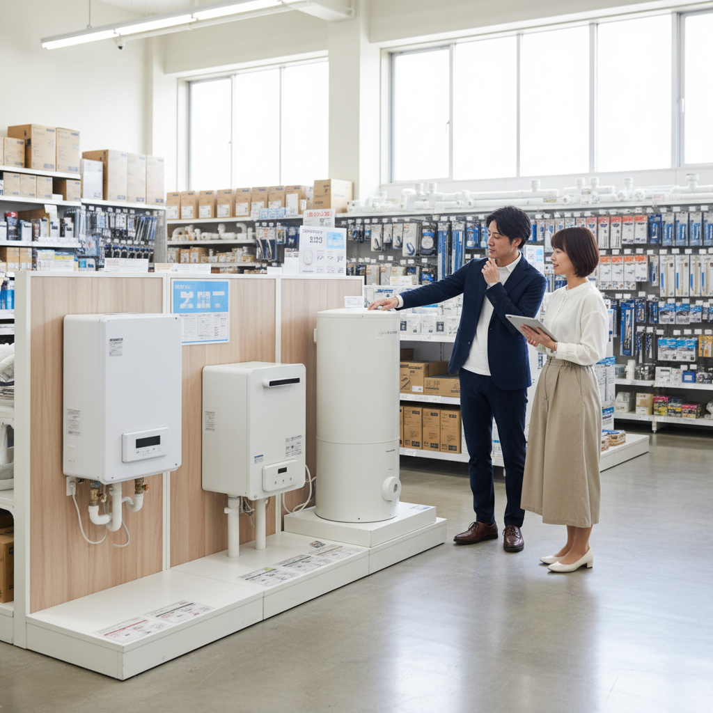 カインズホームの給湯器取り扱い状況に関する画像