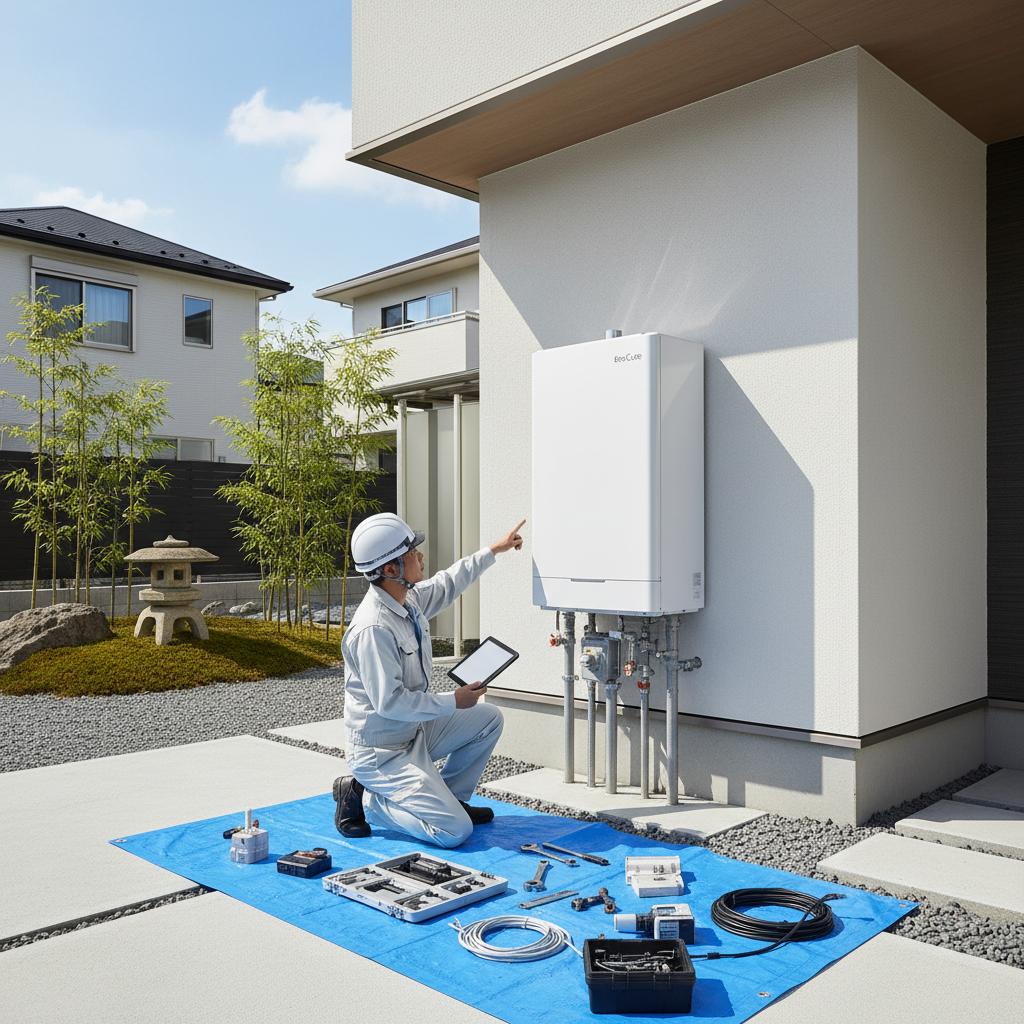 エコキュートの工事費込みの総額と内訳に関する画像