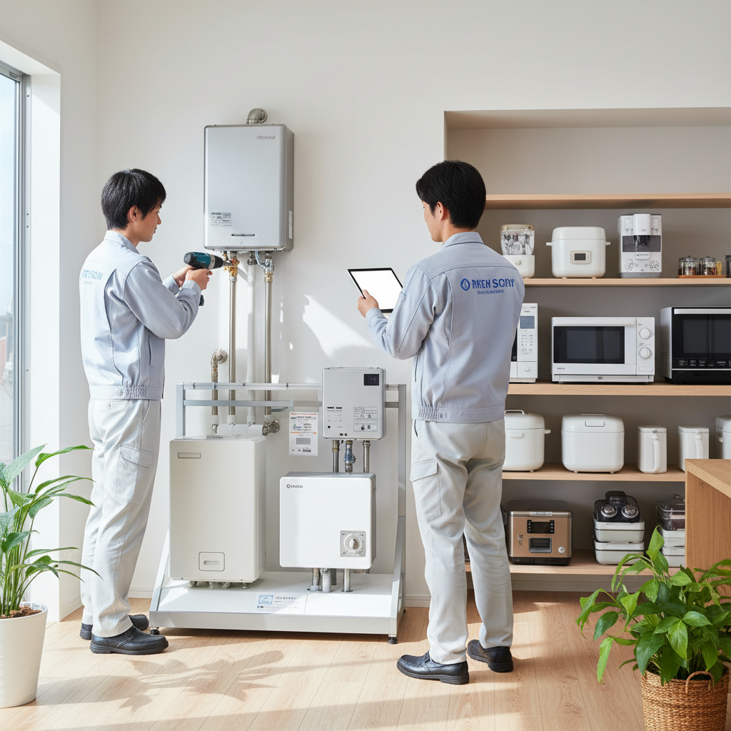 ヤマダ電機の給湯器交換サービスに関する画像