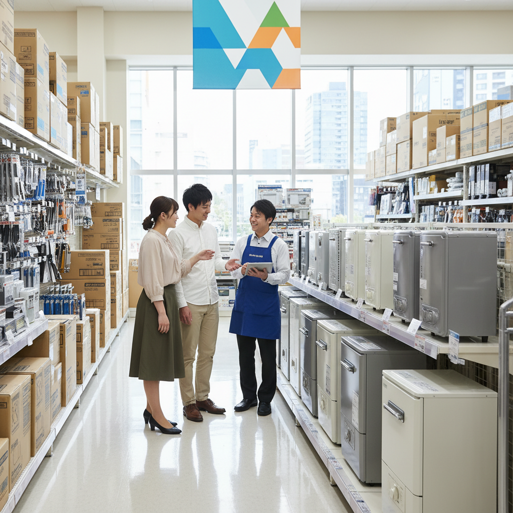 ホームセンターや家電量販店の利用に関する画像