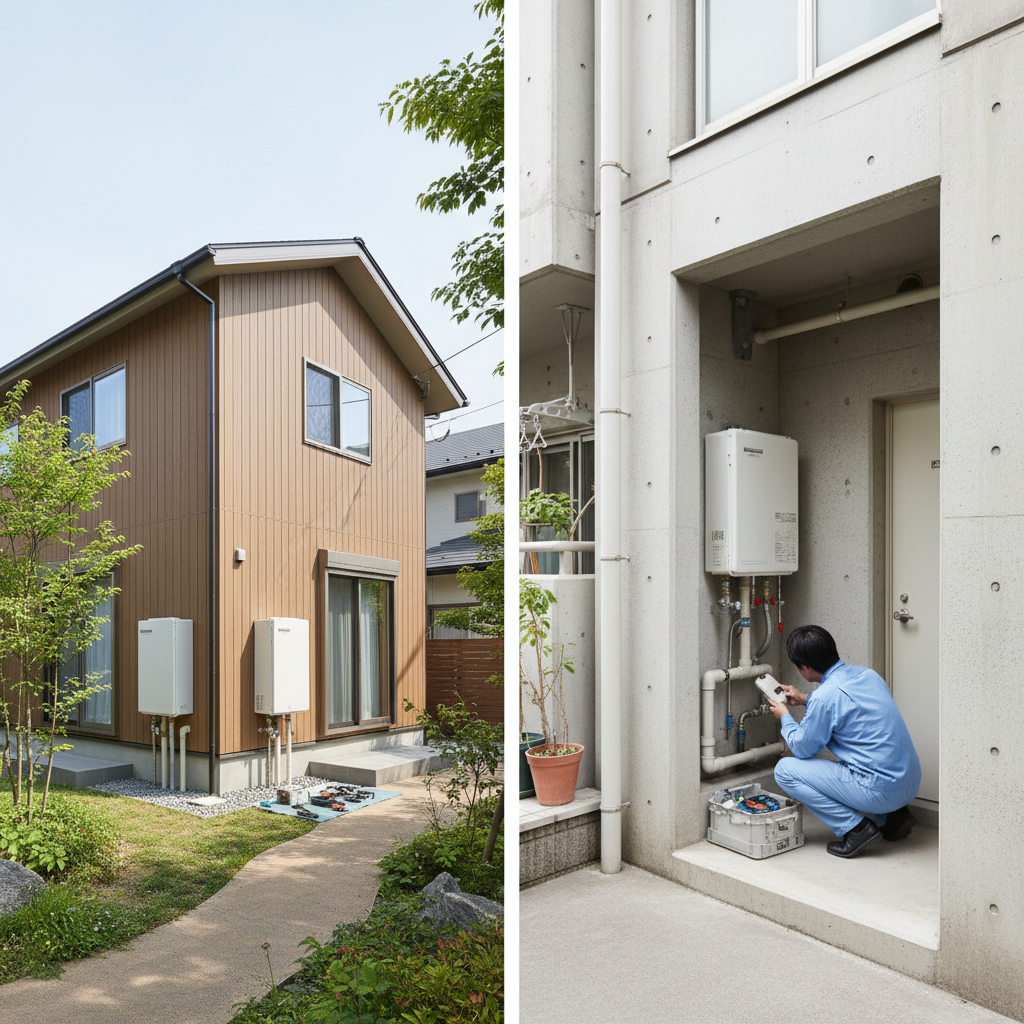 戸建て・マンション別の費用相場の違いに関する画像