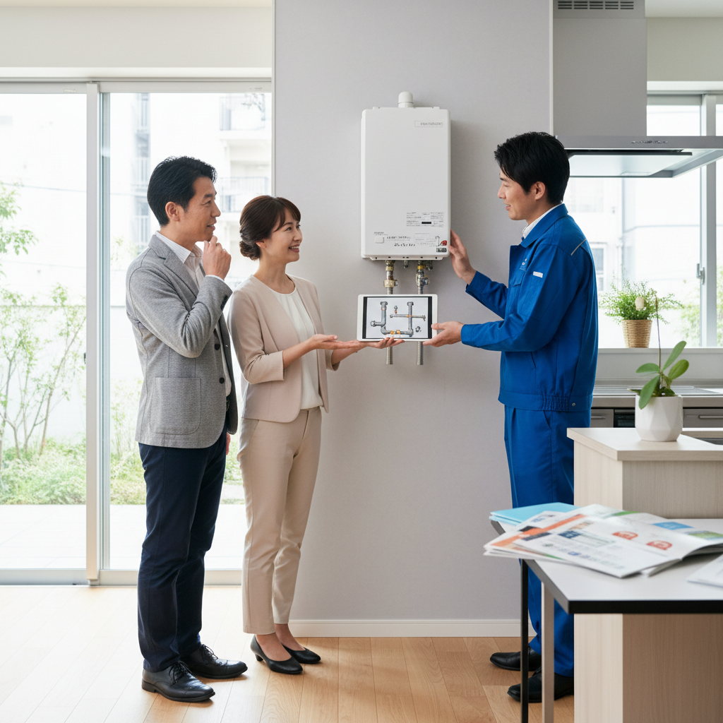 給湯器交換はガス会社に連絡すべきかに関する画像