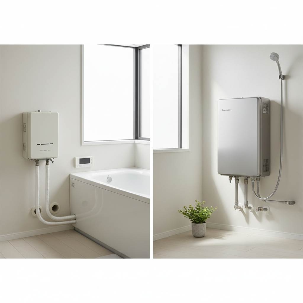 風呂釜と給湯器の違いとは？に関する画像