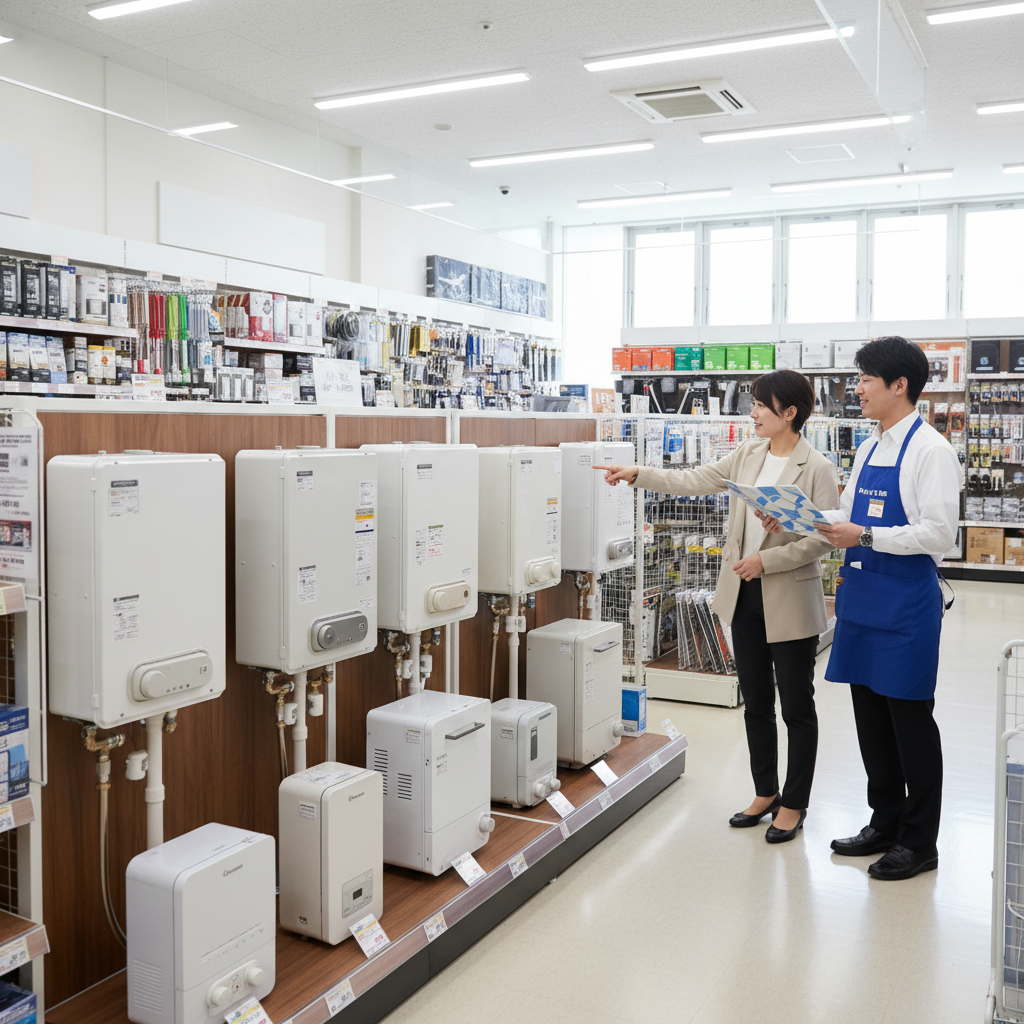 ビバホームでの給湯器取り扱い状況に関する画像