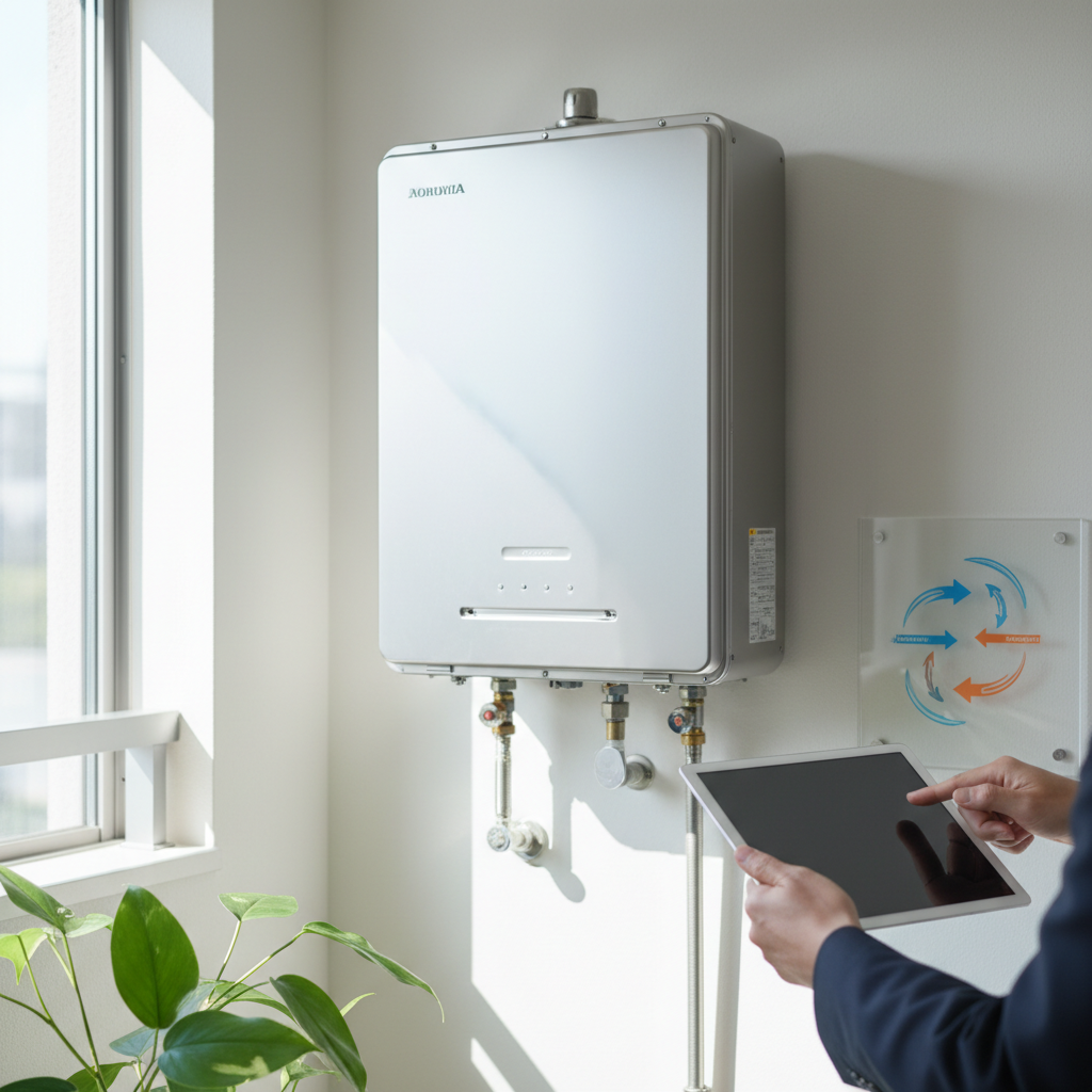 パーパス給湯器の主な特徴と強みに関する画像