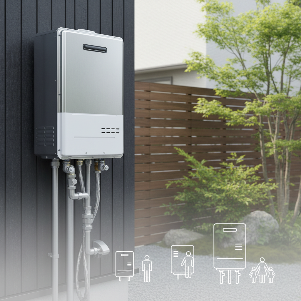 給湯器本体の価格帯（種類・機能別）に関する画像