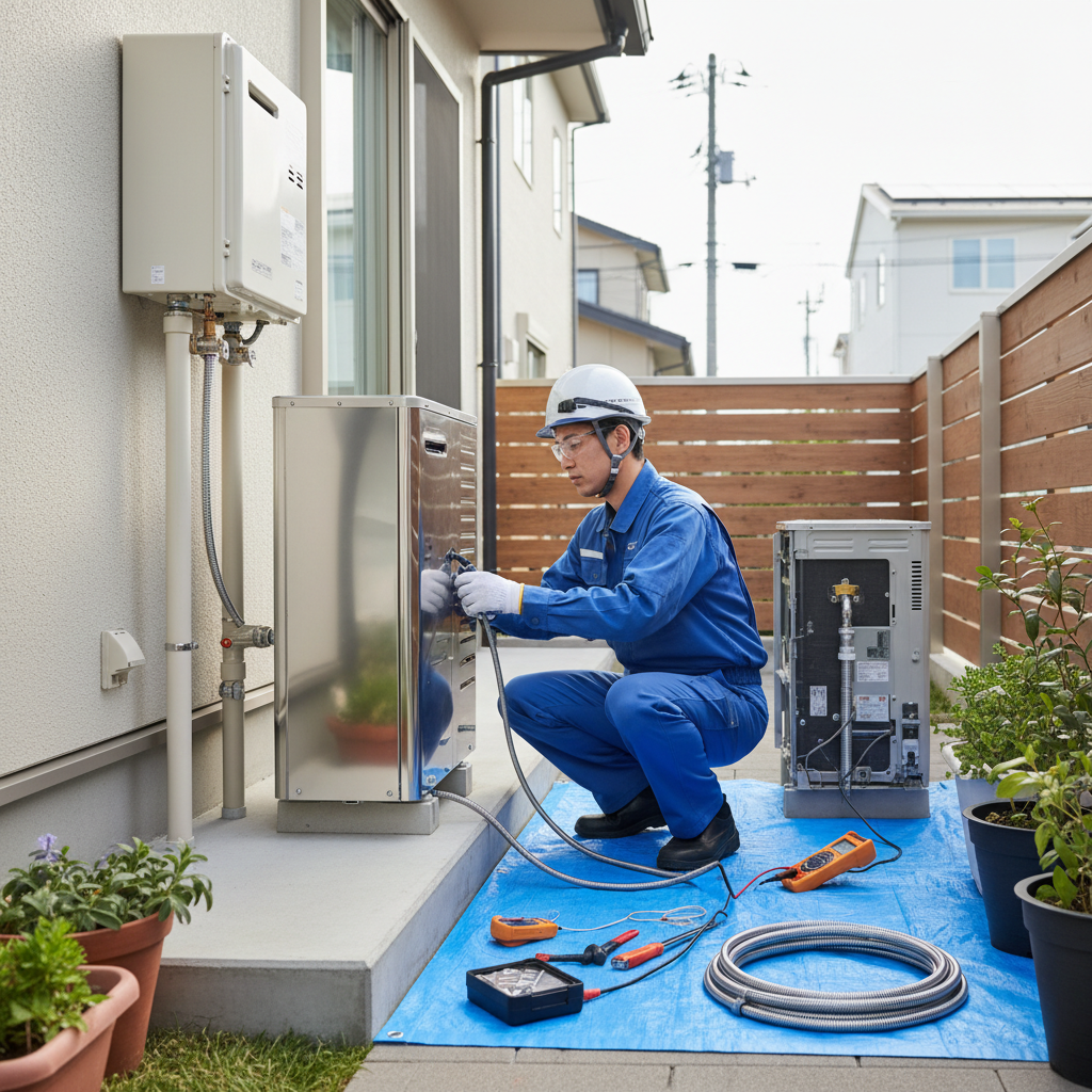 給湯器の交換は自力でできますか?資格の必要性に関する画像