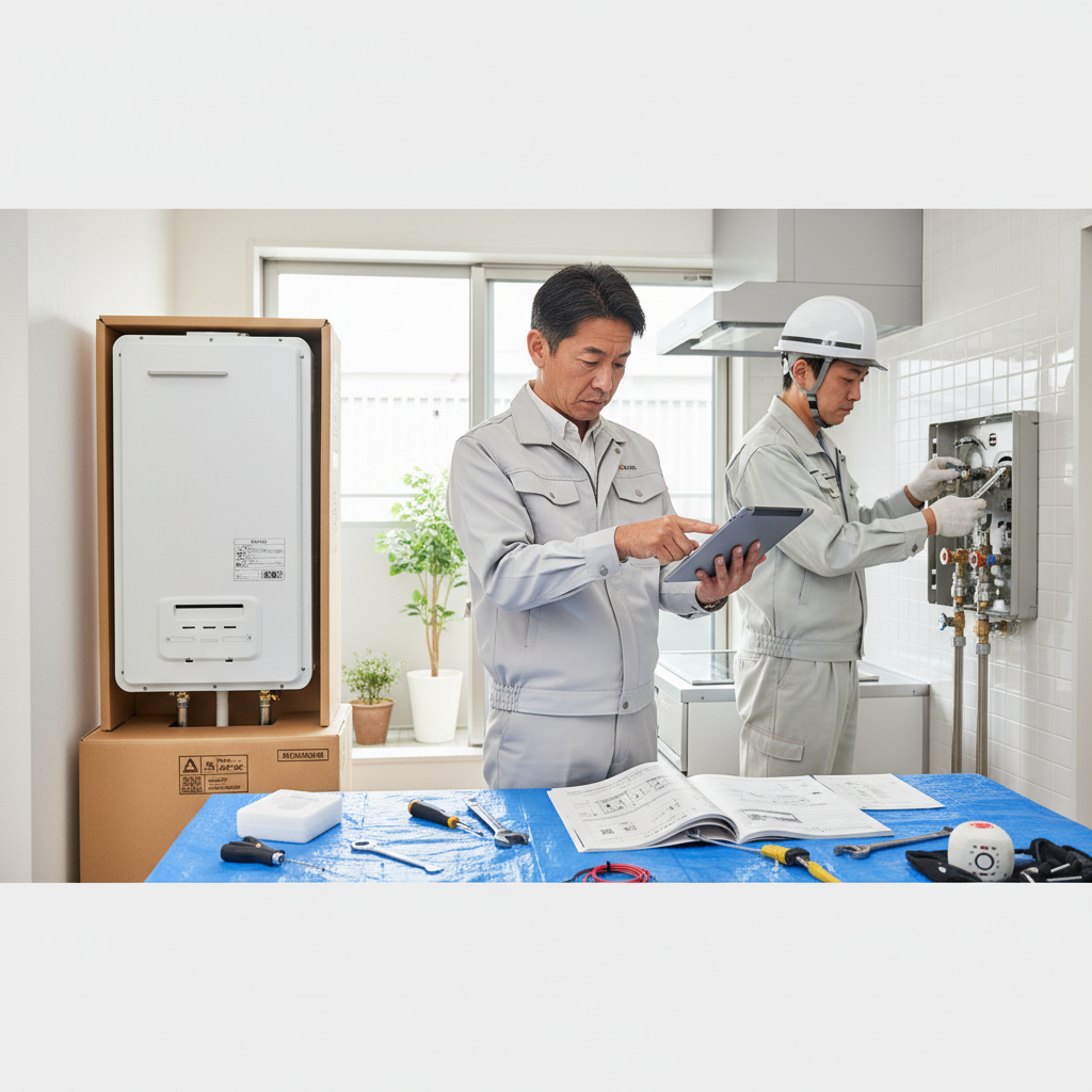 給湯器本体を自分で用意する（取り付け工事のみ依頼）に関する画像