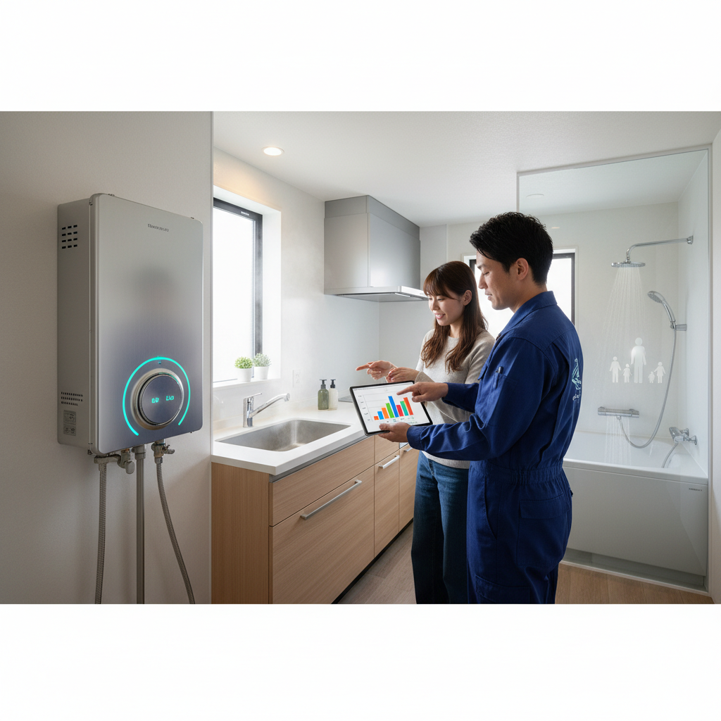 【号数別】給湯器交換費用（24号など）の目安に関する画像