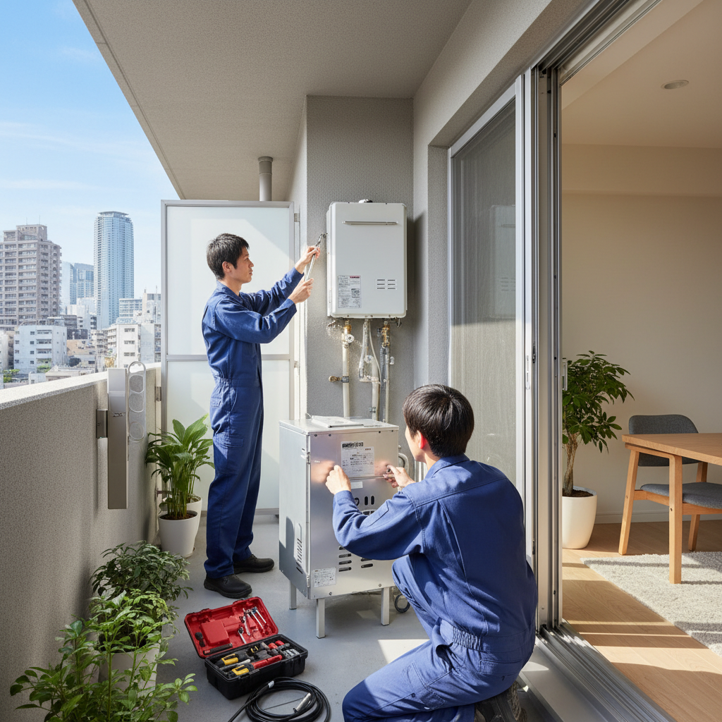 給湯器交換にかかる時間は？作業内容別の所要時間に関する画像