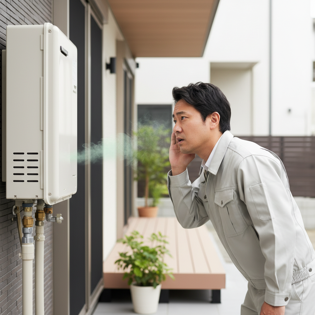 給湯器本体からの異音や異臭に関する画像