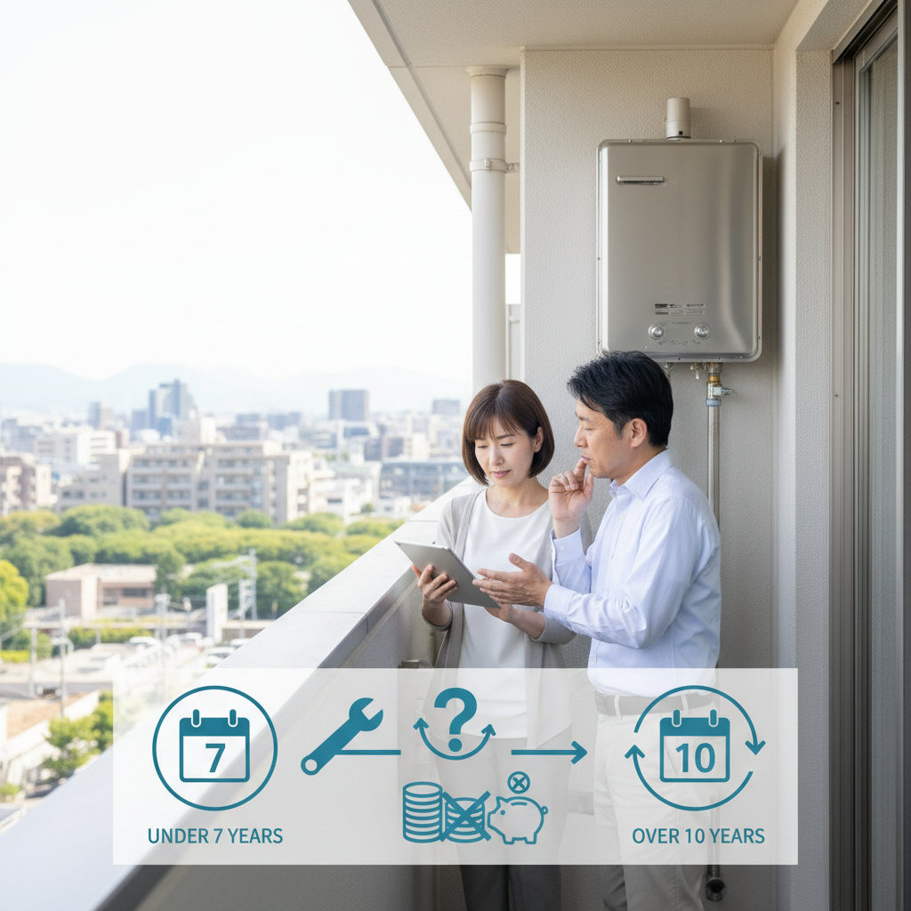 給湯器修理か交換か？費用と年数で考えるに関する画像