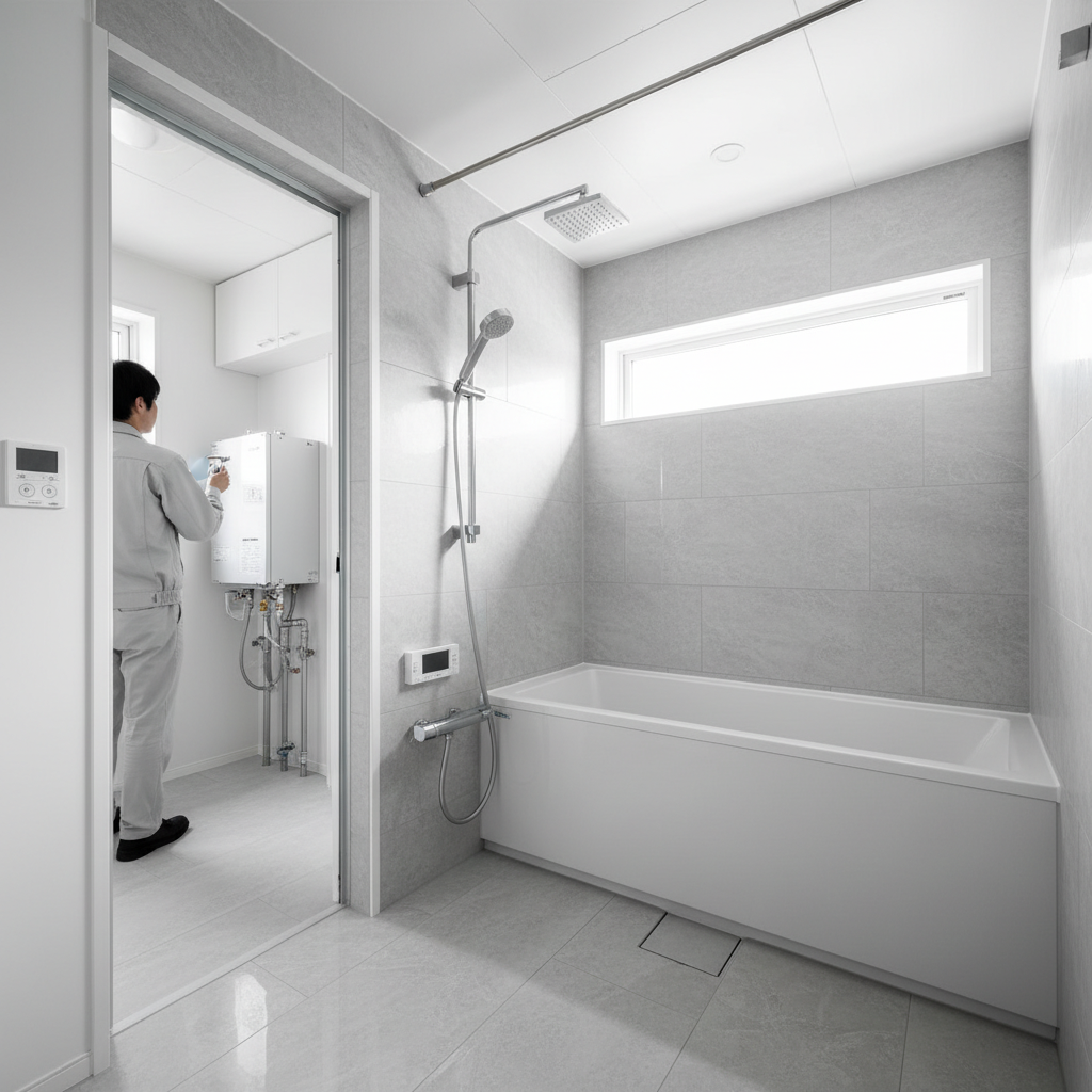 ユニットバス交換やお風呂リフォームと給湯器を込みにした費用に関する画像