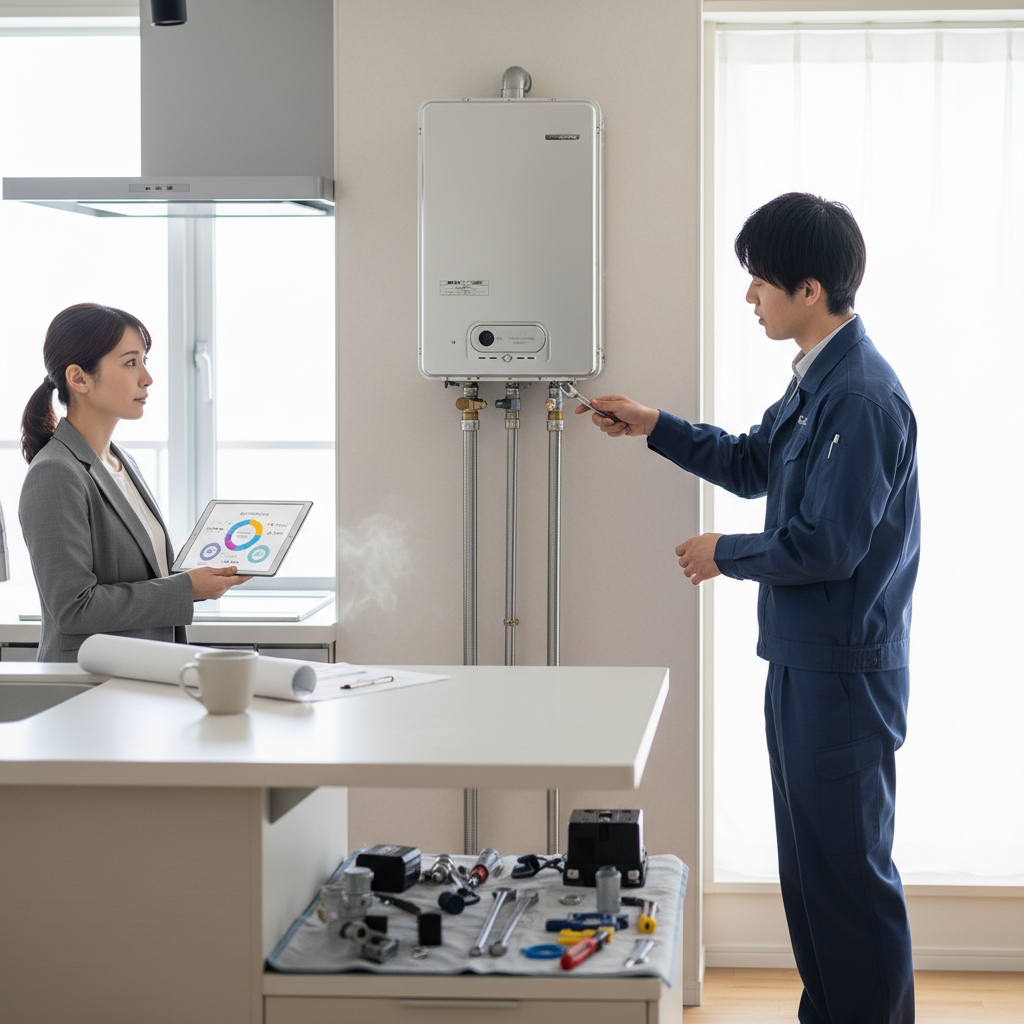 分譲マンション給湯器交換費用の内訳と相場に関する画像