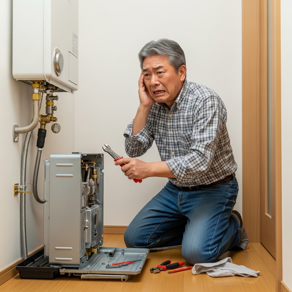 給湯器は自分で設置できますか?DIYの危険性に関する画像