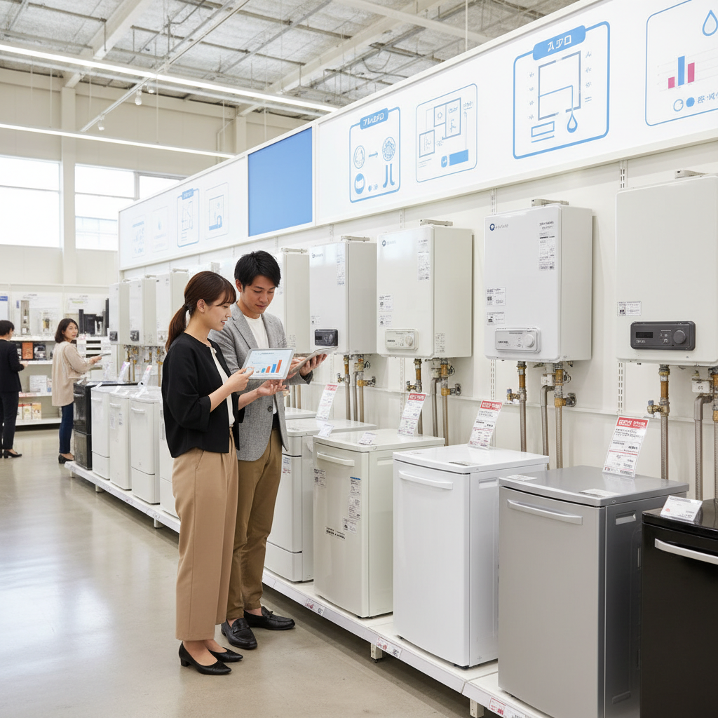カインズホームの給湯器の価格帯に関する画像
