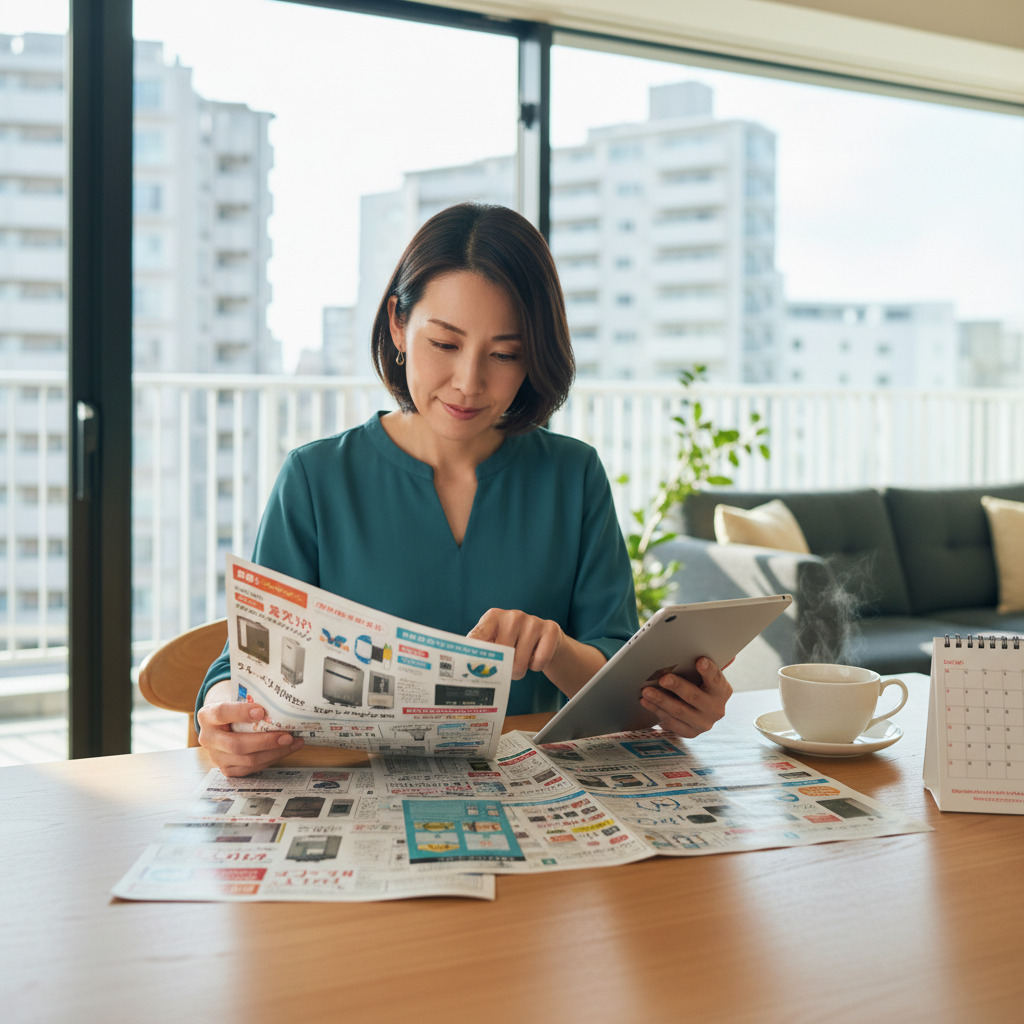 チラシやキャンペーン情報の活用法に関する画像