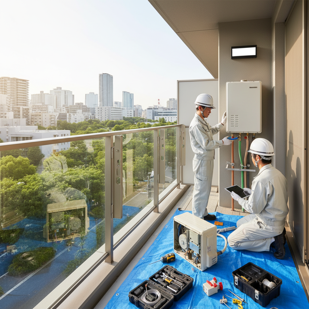 給湯器の取り替えにかかる時間は？【作業時間編】に関する画像